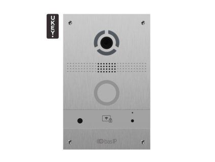 AV-08FB SREBRNI - Bramski panel IP, UKEY, SIP 2.0 - BasIP