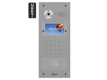 AA-07FB SREBRNI - Branik s IP-om, 4.3" LCD, UKEY, SIP 2.0 - BasIP
