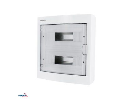 Razvodna kutija za nadžbuknu ugradnju IP40, 24 modula, 2X12P, s vratima BM-A80-RDN-IP40-NPD-24P
