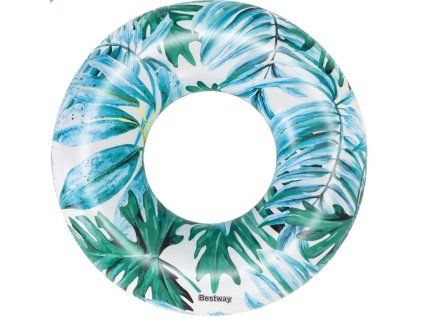 BESTWAY 36237 Nafukovacie koleso Palm leaf modré