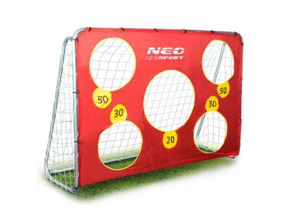 Nogometni gol 215 x 153 x 76 cm s metom za gađanje J-1451