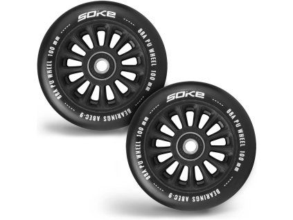 Kotači za freestyle romobil 100 mm crni 2 kom 88A ABEC 9 J-1680