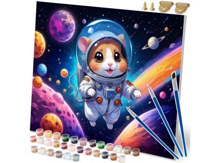 Slika za slikanje po brojevima 40x50 cm Massido Astronaut