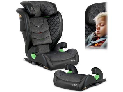 Dječja autosjedalica Nukido Louis crna i siva 15-36 kg ISOFIX
