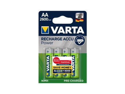 VARTA AA punjive baterije 2600 mAh, 4 kom L-BAT0314
