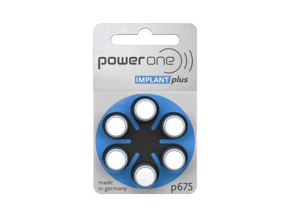 Varta Power One Implant Plus baterije za slušni aparat 675, blister 6 kom L-BAT0278