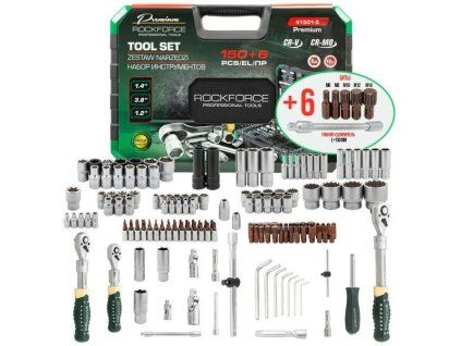 ROCKFORCE Set alata 150 + 6 dijelova PREMIUM Cr-Mo CrV